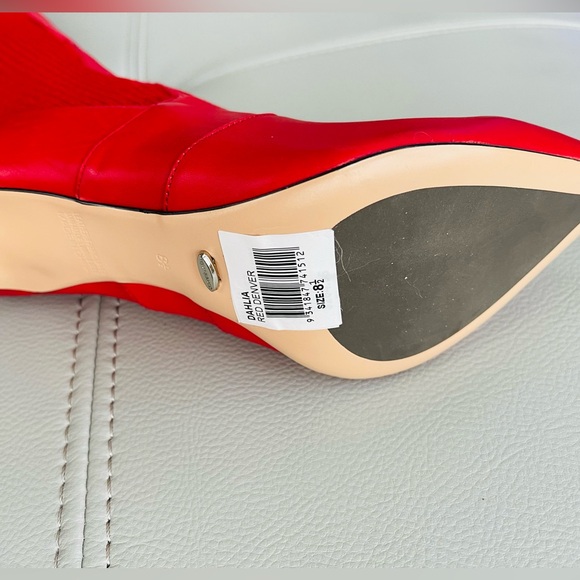 New!Tony Bianco DAHLIA
OVER THE KNEE LEATHER + FABRIC STRETCH BOOT
RED Size 8.5 - Picture 11 of 15